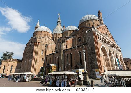 PADUA, ITALY - MAY 3, 2016: Basilica di Sant'Antonio da Padova in Padua Italy