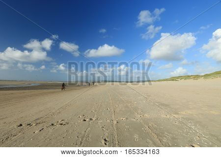 BEACH OF THE TOUQUET , PAS DE CALAIS , HAUTS DE FRANCE . FRANCE