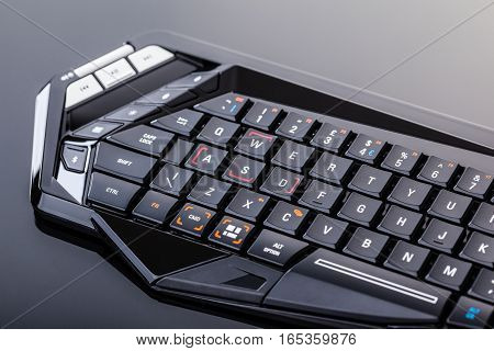 Gaming Keyboard On Black Surface