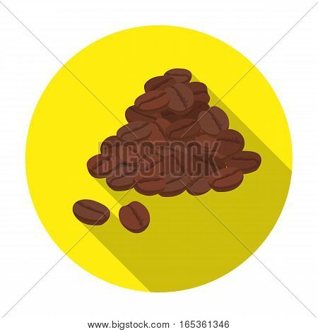 Brazilian coffee icon in flat design isolated on white background. Brazil country symbol stock vector illustration.