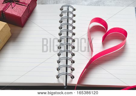 Valentine's Day Background,red Heart With Red White Rose ,ribbon