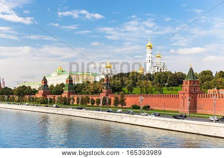 Panoramic view of the Kremlin in Moscow