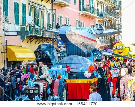 Hdr Carnival Celebrations In Loano