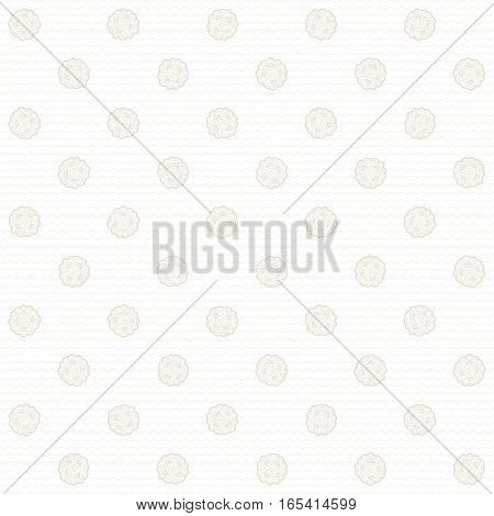 Seamless vector background. Vintage floral calico pattern. Easily edit the colors. This ornament is a part of collection oriental patterns.