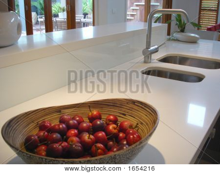 Vista para a cozinha