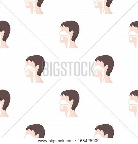 Respiratory system icon cartoon. Single medicine icon from the big medical, healthcare cartoon. - stock vector