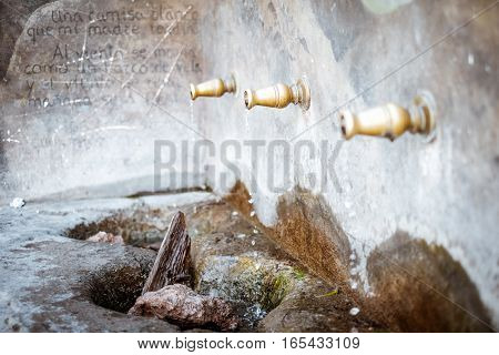 This is the Enix village fountain, Almeria, Andalusia, Spain.