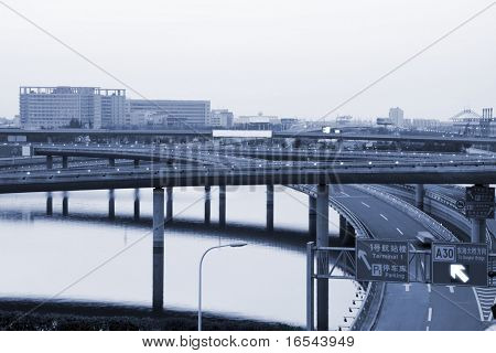 freeway pudong airport shanghai Kiina.