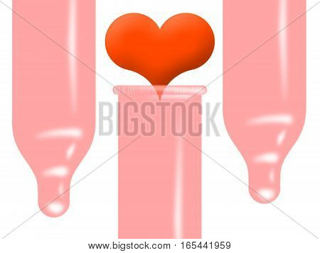 Symbol Heart Condoms Image & Photo (Free Trial) | Bigstock