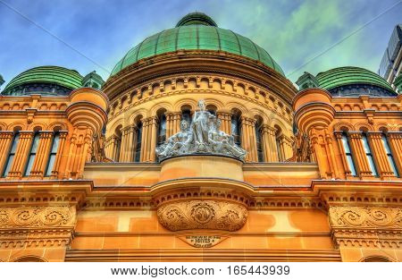 Queen Victoria Building in Sydney, built in 1898. Australia, New South Wales