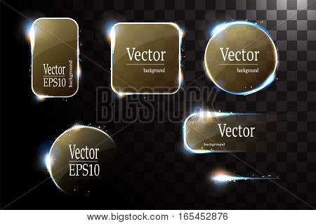 Round shiny frame background with light bursts. Technology background. Vector eps10.
