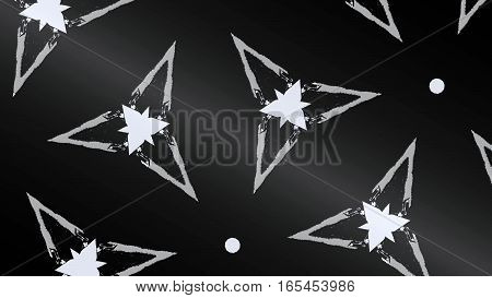 Abstract fractal image on the black background