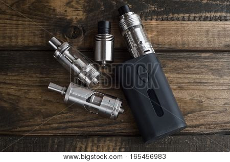 Modern electronic mod vaping device. Vape. ecigarette