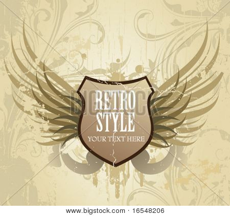 Vintage stylizacja etykiety