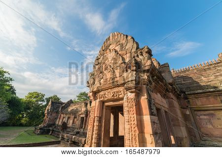 Sand Stone Castle, Phanomrung In Buriram Province, Thailand. Religious Buildings Constructed By The
