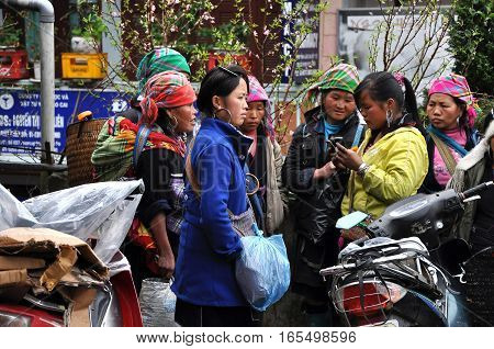 Hmong Woman (chinese Minority) In Sapa, Vietnam