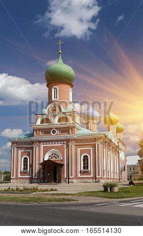Tikhvin Assumption Monastery a Russian Orthodox (Tihvin Saint Petersburg region Russia)