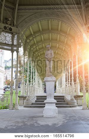 Sadova Colonnade(Garden colonnade end of the XIX century) Karlovy Vary (Carlsbad) Czech Republic