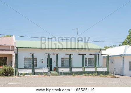 FAURESMITH SOUTH AFRICA - DECEMBER 31 2016: A typical old house in Fauresmith a small town in the Free State Province