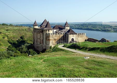 Old Fortress In  The Hotyn Chernivtsi Region Ukraine