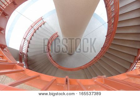 The spiral staircase closeup in Taiwan .