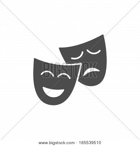 Isolated mask icon on white background illustration