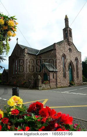 An exterior view of a church building in Muthill