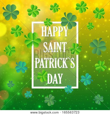 Vector Illustration of a St. Patrick's Day Background, card
