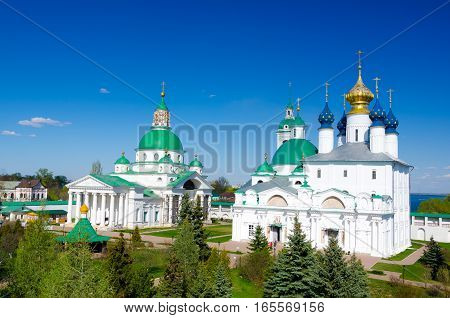 Spaso-yakovlevsky Monastery And Zachatievsky Cathedral In Rostov, Yaroslavl Oblast, Russia