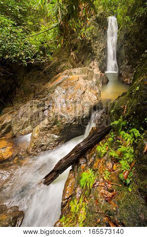 Beautiful nature of Bangpae waterfall at Phuket province Thailand.