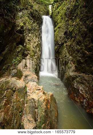 Beautiful nature of Bangpae waterfall at Phuket province Thailand.