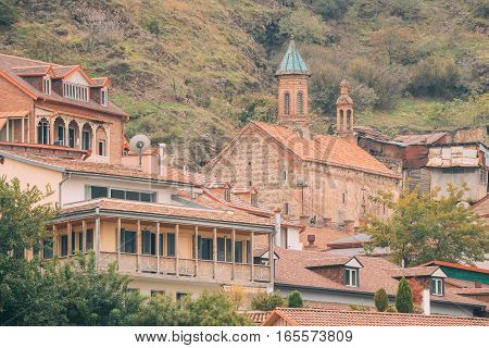 Church of Saint George or Karapi Surb Gevorg Yekeghetsi, is an 18th-century church at the foot of the Narikala citadel in Old Tbilisi, Georgia.