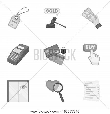 E-commerce set icons in monochrome style. Big collection of e-commerce vector symbol stock