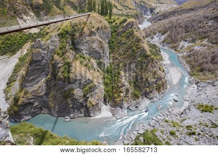Skippers Canyon near Queenstown in Central Otago, South Island, New Zealand.