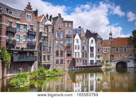 Delfshaven In Rotterdam, Historic Centre Of Netherlands