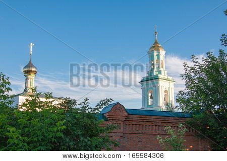 Beautiful Chirch And Blue Sky In A Summer Day