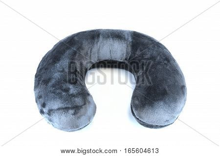 neck pillow for travel isolated on white background