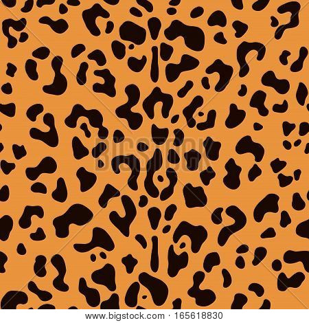 Leopard seamless pattern vector illustration background fasshion design