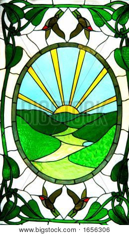 Stained Glass Sunrise Image & Photo (Free Trial) | Bigstock