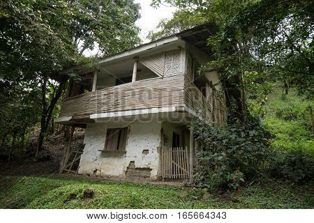 abandoned house in the Tierradentro region of Colombia