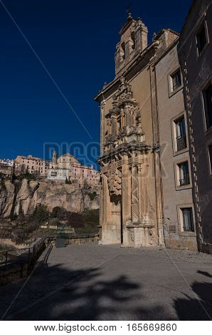 Parador De Cuenca. Saint Paul Monastery In The Outskirts Of Cuenca, In Spain, Xvi Century, On A Priv