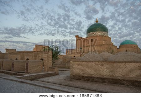 View Of  Pahlavon Mahmud Mausoleum, Khiva, Uzbekistan.