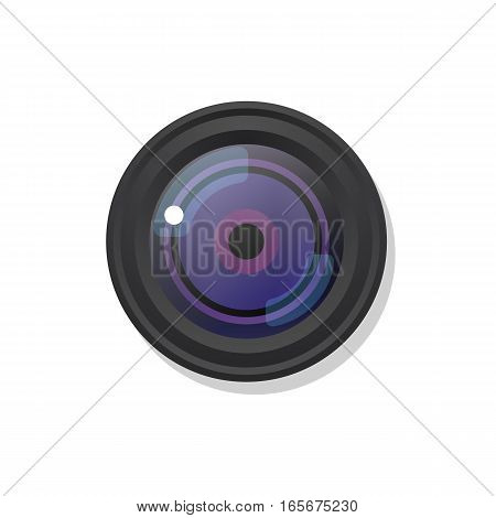 Photo camera symbol icon on white. Vector