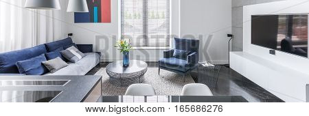 White Tv Living Room
