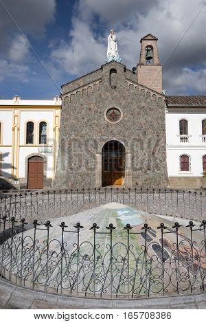the San Francisco church in Ibarra Ecuador