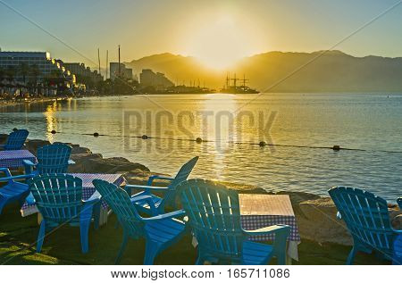 The Sunrise On Shore