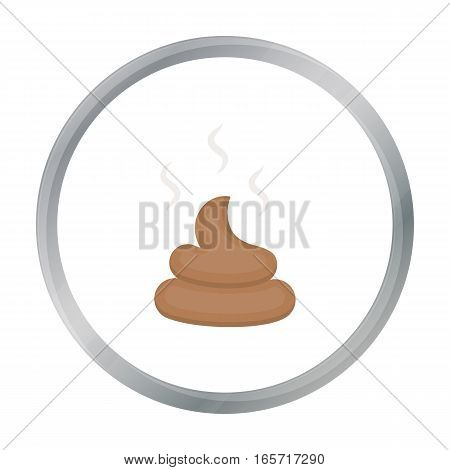 Faeces vector illustration icon in cartoon design