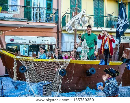 Hdr Carnival Celebrations In Loano