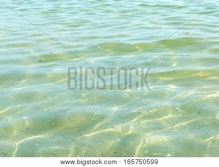 Sea watter surface . Natural background .
