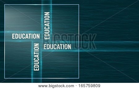 Vector abstract background with theme of education